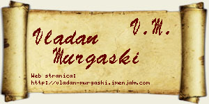 Vladan Murgaški vizit kartica